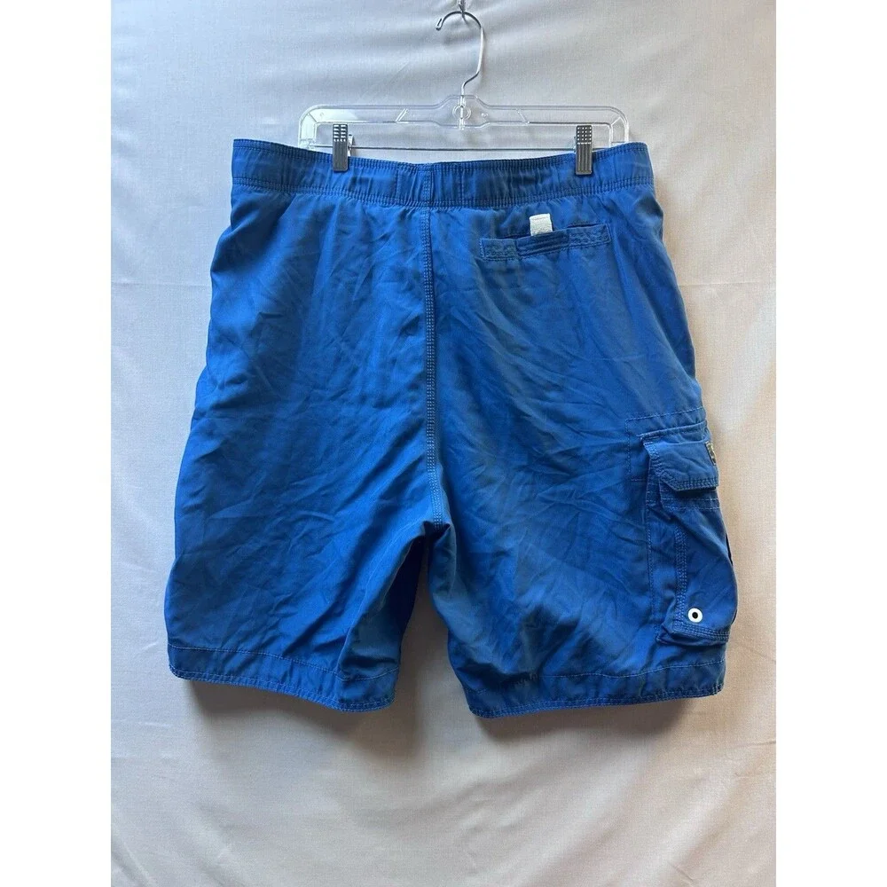 VTG Abercrombie & Fitch Swim Trunks Mens Large Blue Spellout Board Shorts Y2K